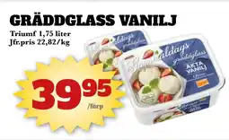 Bonum Matmarknad TRIUMF Gräddglass vanilj erbjuda
