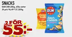 Bonum Matmarknad OLW Snacks erbjuda