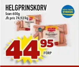 Matdax SCAN Helgprinskorv erbjuda