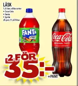 Matdax COCA-COLA, FANTA, SPRITE Läsk erbjuda