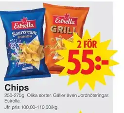 Matöppet ESTRELLA Chips erbjuda