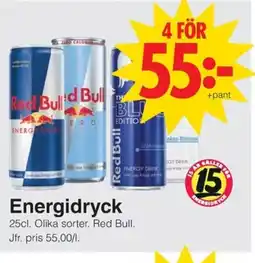 Matöppet RED BULL Energidryck erbjuda