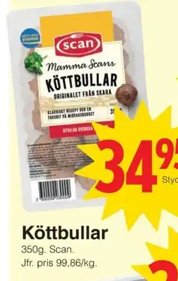 Matöppet SCAN Köttbullar erbjuda