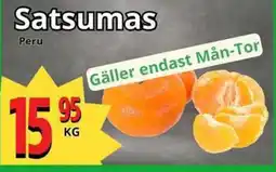 Supergrossen Satsumas erbjuda
