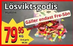 Supergrossen Lösviktsgodis erbjuda