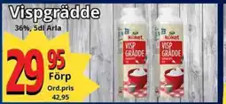 Supergrossen ARLA Vispgrädde erbjuda