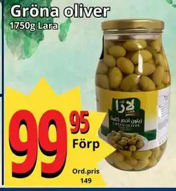 Supergrossen Gröna oliver Lara erbjuda