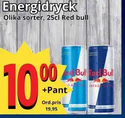 Supergrossen RED BULL Energidryck erbjuda
