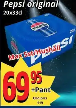 Supergrossen PEPSI original erbjuda