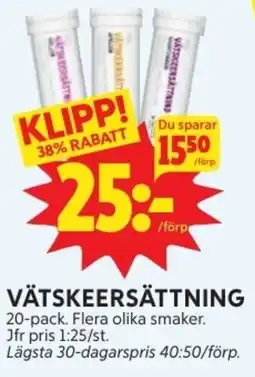 Ica Hajen Lagpris Vätskeersättning erbjuda