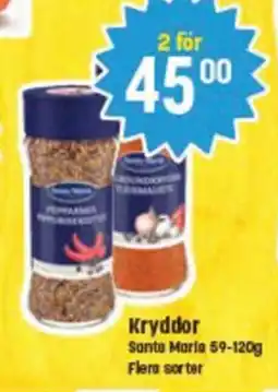 Supergott SANTA MARIA Kryddor erbjuda