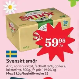 Östenssons ARLA Svenskt smör erbjuda