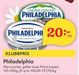 Östenssons Philadelphia erbjuda