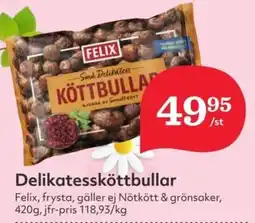 Östenssons FELIX Delikatessköttbullar erbjuda