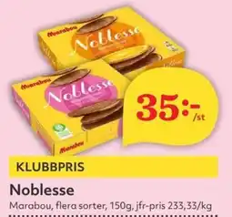 Östenssons MARABOU Noblesse erbjuda