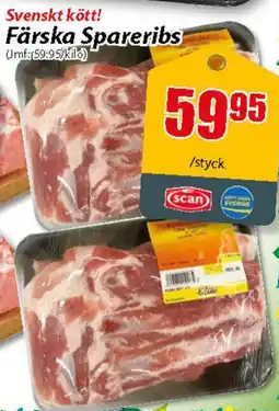 Extra Mjällby Stormarknad Färska spareribs erbjuda