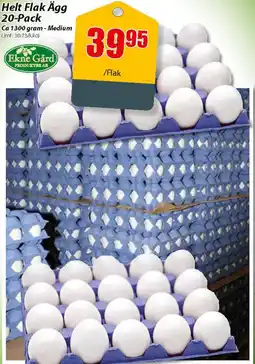 Extra Mjällby Stormarknad Helt flak ägg 20-pack erbjuda