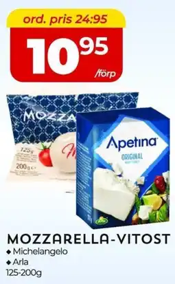 Matrix Butikerna Mozzarella-vitost erbjuda