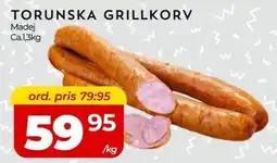 Matrix Butikerna Torunska grillkorv erbjuda