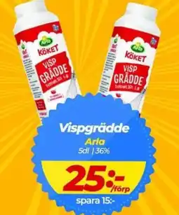 Matrix Butikerna ARLA Vispgrädde erbjuda