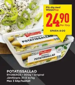 Willys POTATISSALLAD erbjuda