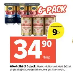 Coop Extra Alkoholfri öl 6-pack erbjuda