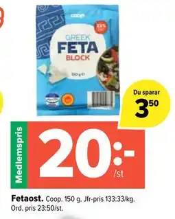 Coop Extra Fetaost erbjuda