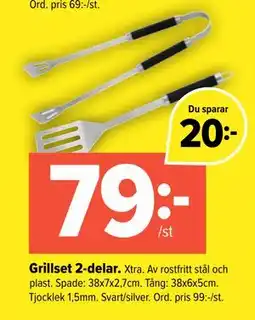 Coop Extra Grillset 2-delar erbjuda