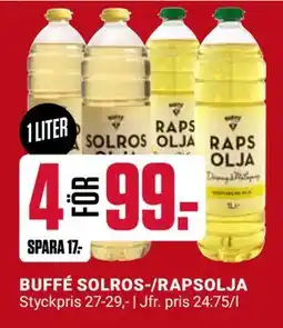 ÖoB BUFFÉ SOLROS-/RAPSOLJA erbjuda