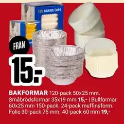 ÖoB BAKFORMAR erbjuda