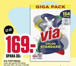 ÖoB VIA TVÄTTMEDEL erbjuda