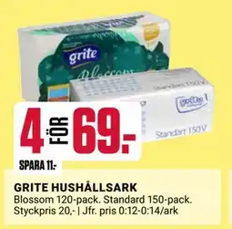 ÖoB GRITE HUSHÅLLSARK erbjuda