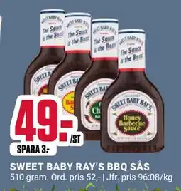 ÖoB SWEET BABY RAY’S BBQ SÅS erbjuda