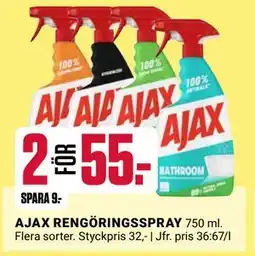 ÖoB AJAX RENGÖRINGSSPRAY erbjuda