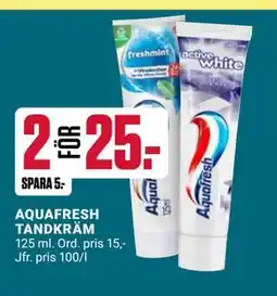 ÖoB AQUAFRESH TANDKRÄM erbjuda