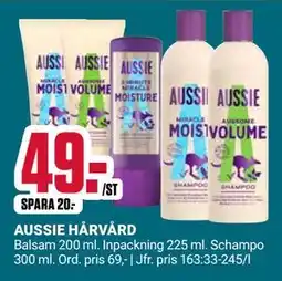 ÖoB AUSSIE HÅRVÅRD erbjuda