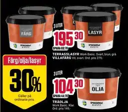 ÖoB Färg/olja/lasyr erbjuda