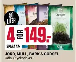 ÖoB JORD, MULL, BARK & GÖDSEL erbjuda