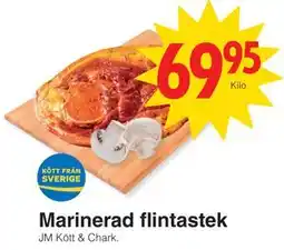Matöppet Marinerad flintastek erbjuda