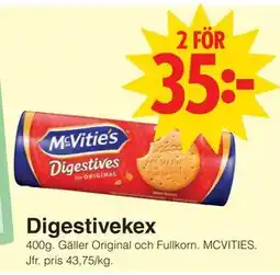 Matöppet Digestivekex erbjuda