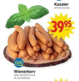 Matöppet Wienerkorv erbjuda