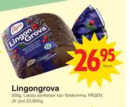Matöppet Lingongrova erbjuda