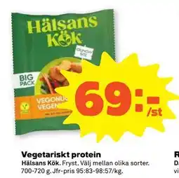 Stora Coop Vegetariskt protein erbjuda