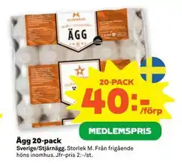 Stora Coop Ägg 20-pack erbjuda