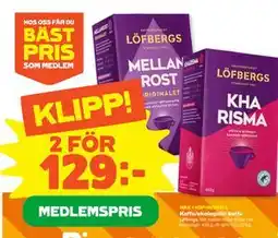 Stora Coop Kaffe/ekologiskt kaffe erbjuda
