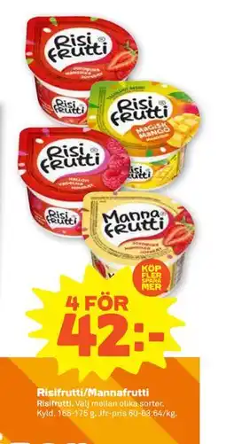 Stora Coop Risifrutti/Mannafrutti erbjuda