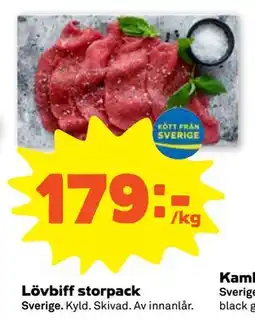 Stora Coop Lövbiff storpack erbjuda