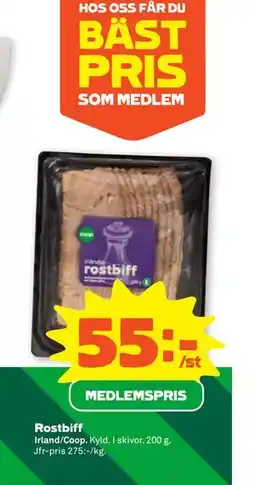 Stora Coop Rostbiff erbjuda