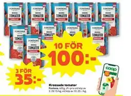 Stora Coop Krossade tomater erbjuda