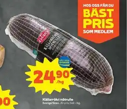 Stora Coop Källarrökt nötrulle erbjuda